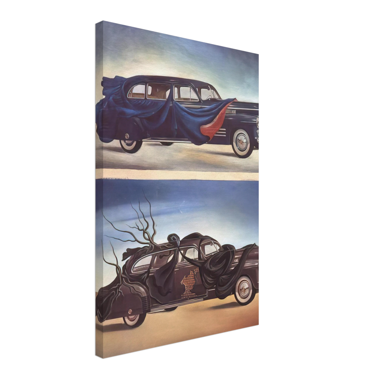 Salvador Dali - CAR CLOTHING CLOTHED AUTOMOBILE Canvas - 70x100 cm / 28x40 inches-canvas