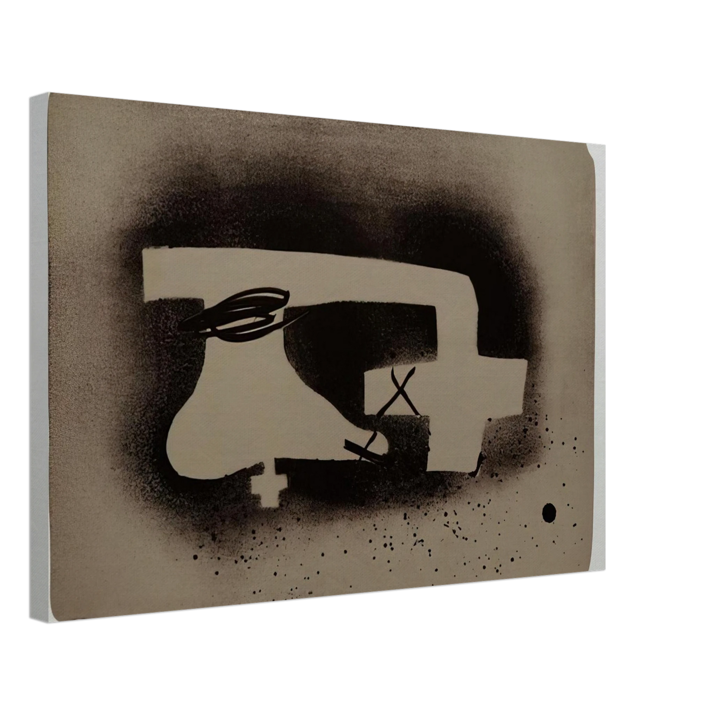 Antoni Tapies - ERINNERUNGEN I 1988 Canvas - 70x100 cm / 28x40 inches-canvas