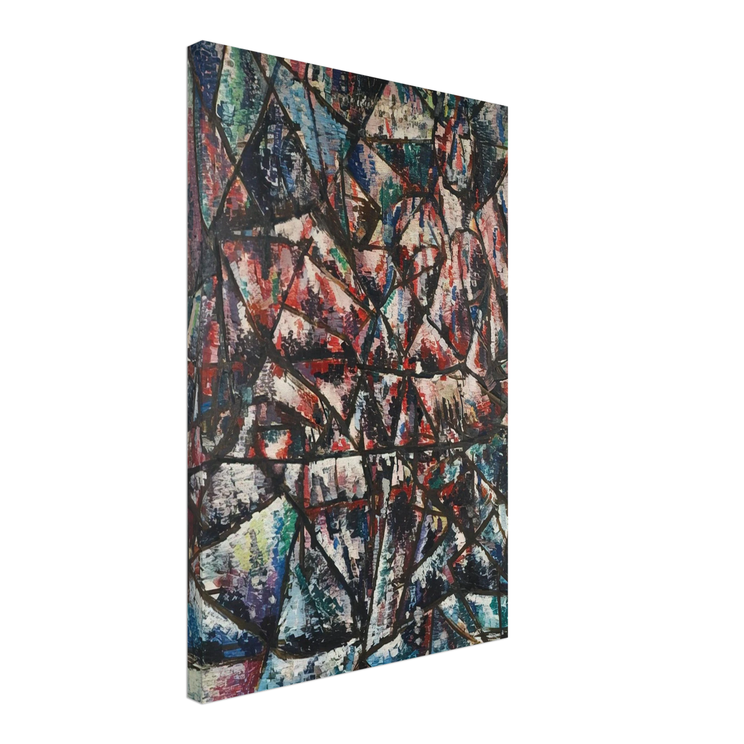 Robert Goodnough - Two Seated Figures - 1955 Canvas - 70x100 cm / 28x40 inches-canvas