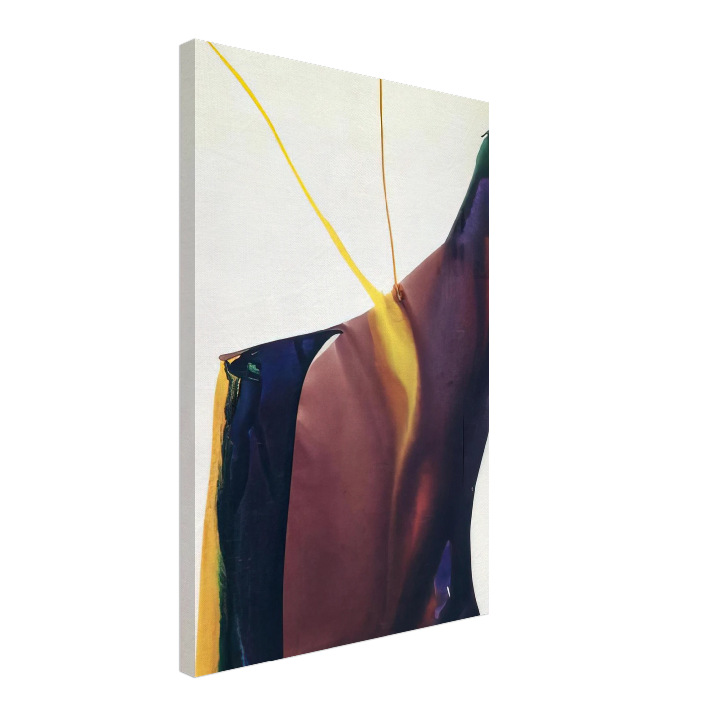 Paul Jenkins - Phenomena Yellow Strike - 1963 Canvas - 40x60 cm / 16x24 inches-canvas