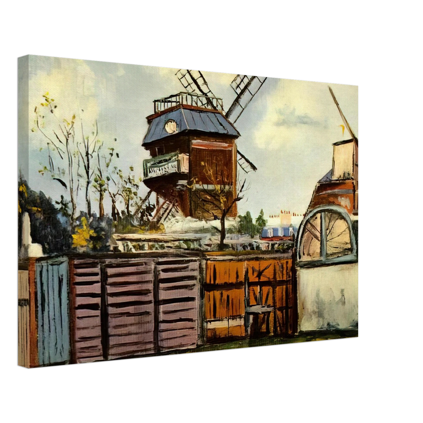 Maurice Utrillo - MOULIN DE LA GALETTE 6 Canvas - 40x60 cm / 16x24 inches-canvas