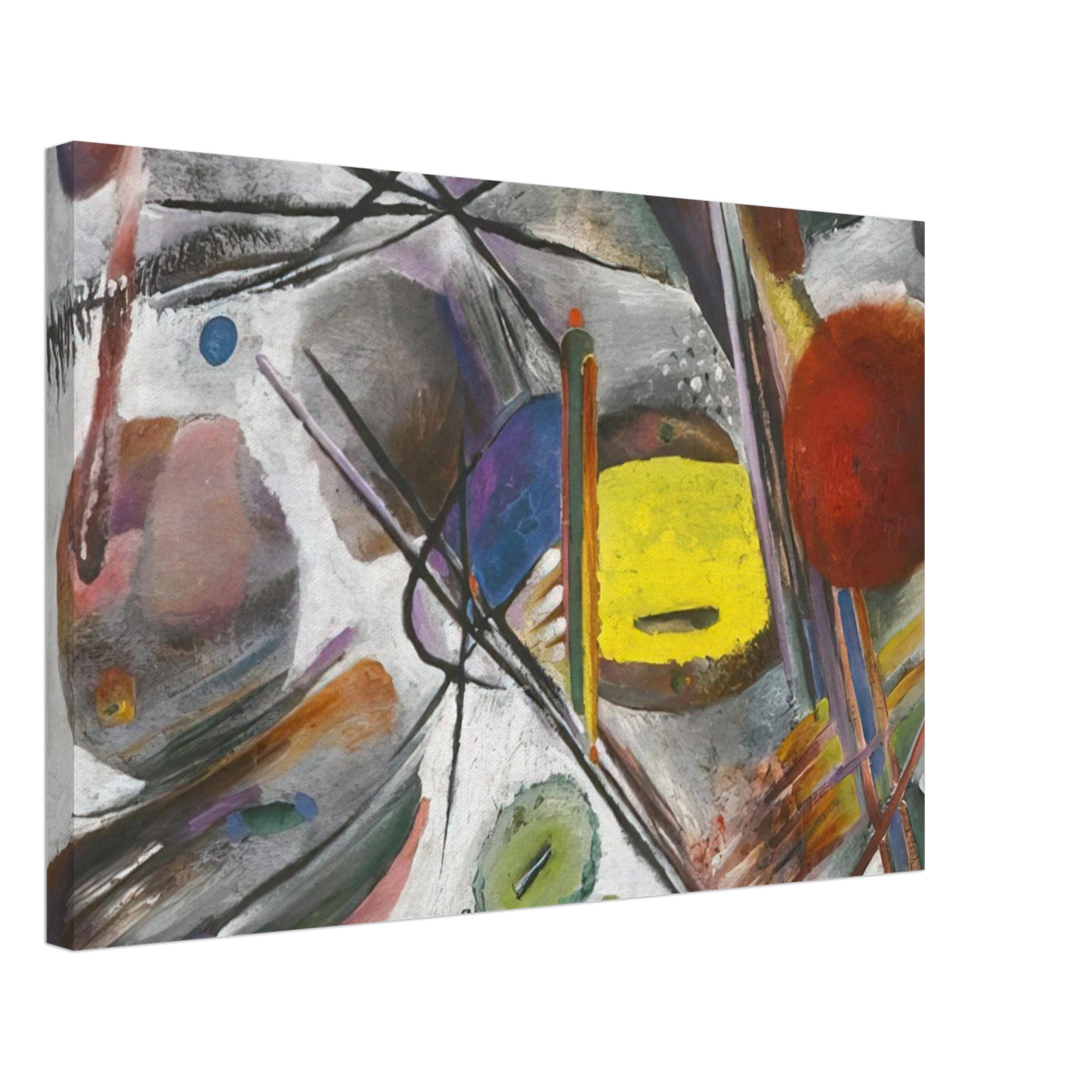 Rudolf Bauer - UNTITLED 1919 Canvas - 70x100 cm / 28x40 inches-canvas