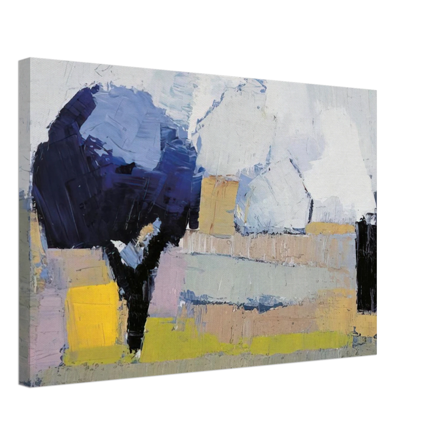 Nicolas de Stael - Paysage de Provence - Art Informel Canvas - 70x100 cm / 28x40 inches-canvas