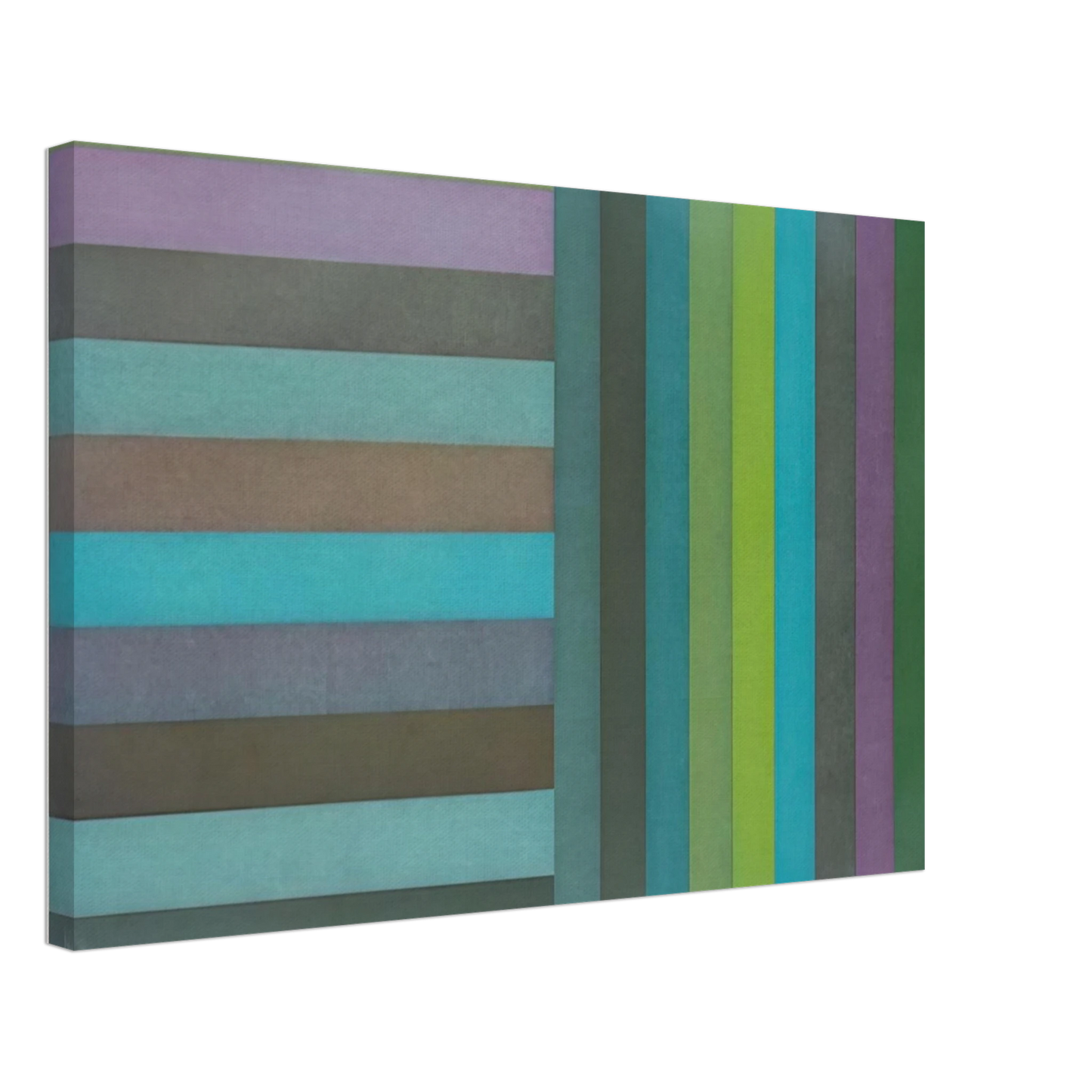 Sol LeWitt - Horizontal Colour Bands and Vertical Colour Bands I Canvas - 70x100 cm / 28x40 inches-canvas