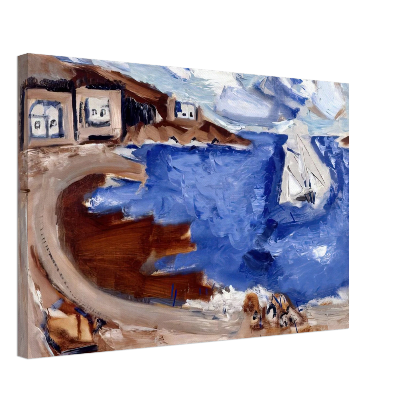 John Marin - From Seeing Cape Split - 1935 Canvas - 70x100 cm / 28x40 inches-canvas