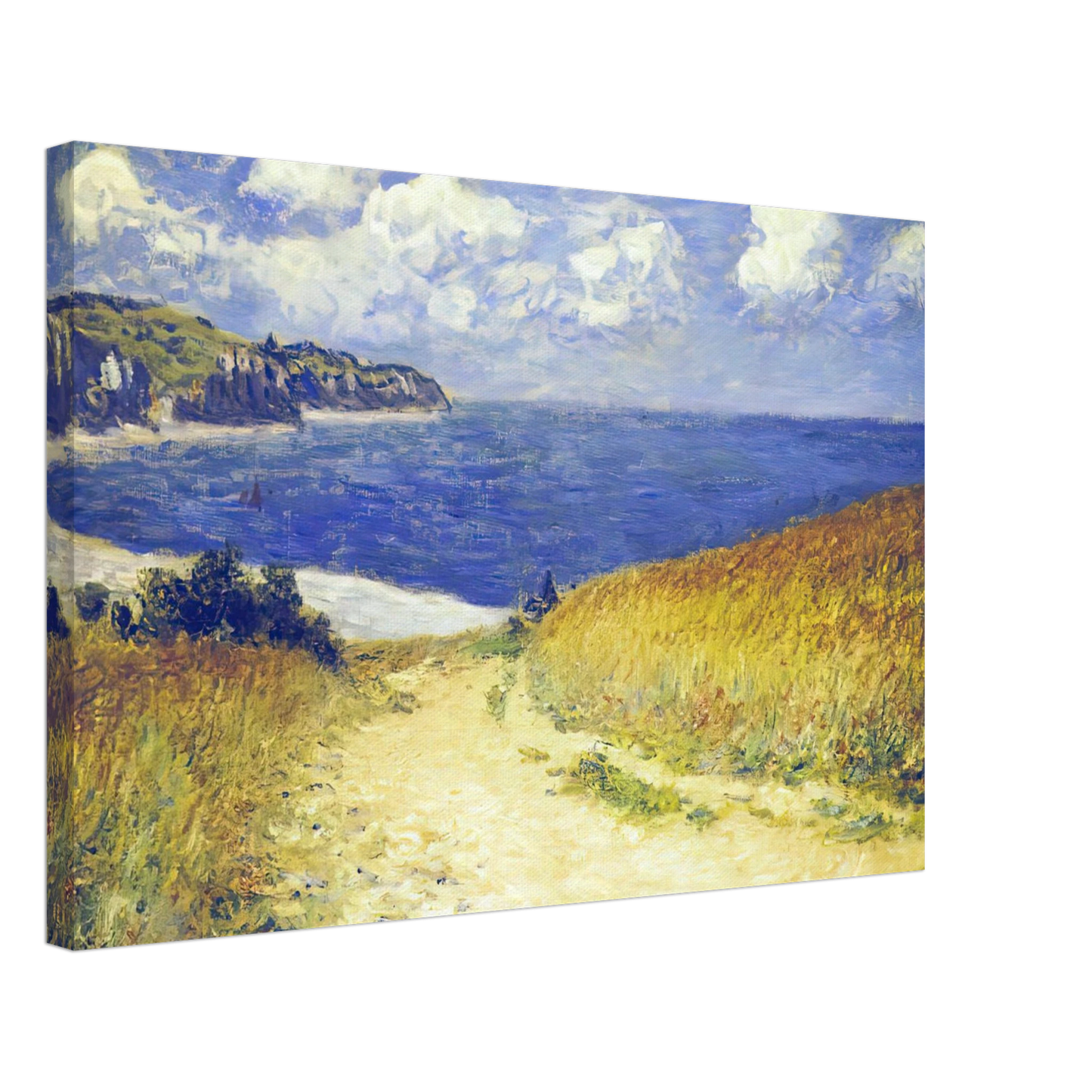 claude monet - Alley near Pourville Canvas - 70x100 cm / 28x40 inches-canvas