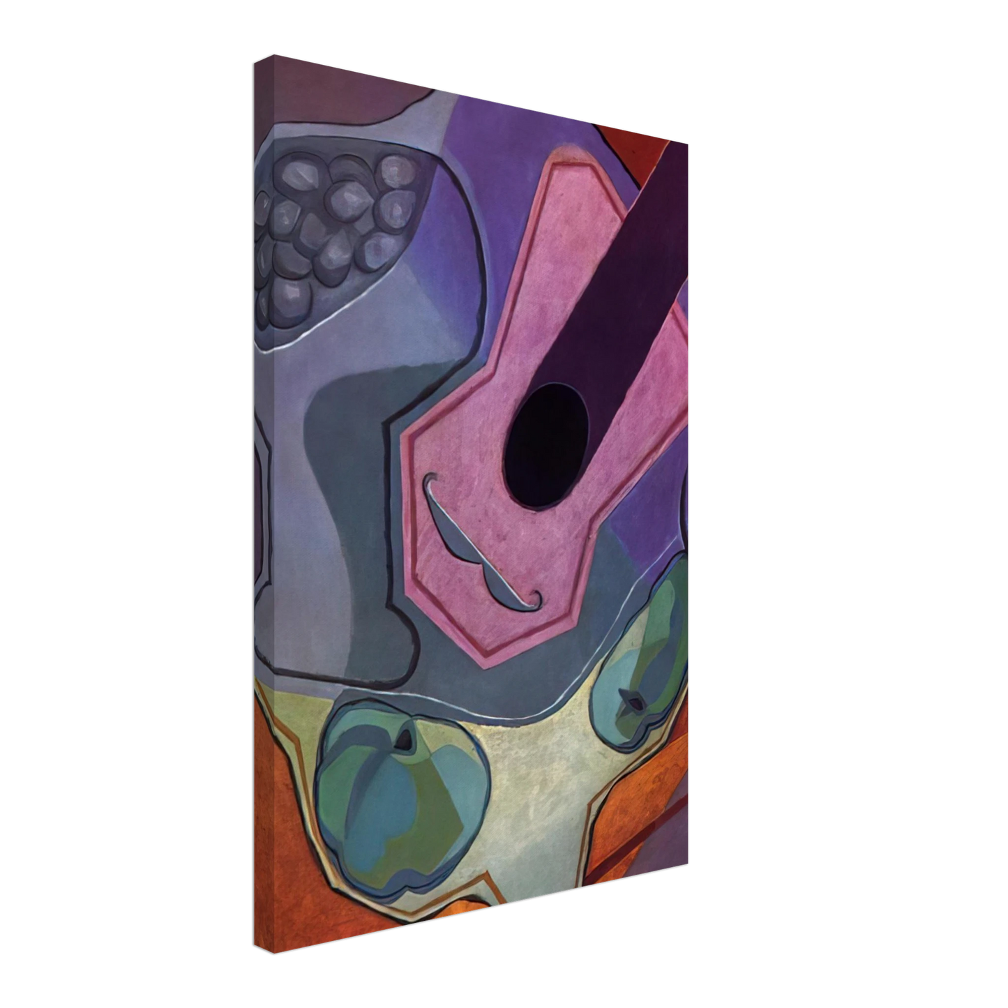 Juan Gris - VIOLIN WITH FRUIT 1924 Canvas - 40x60 cm / 16x24 inches-canvas