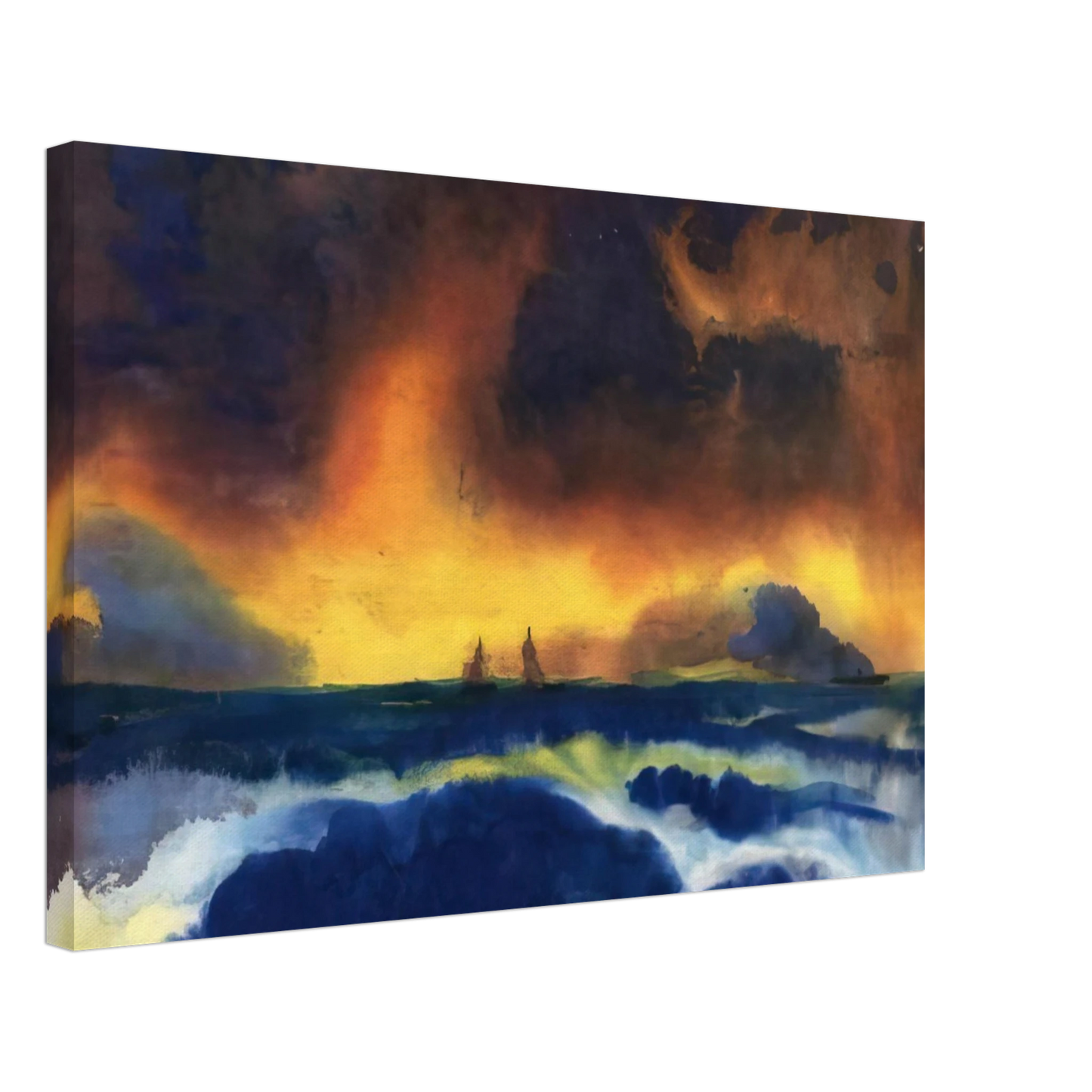 Emil Nolde - Stormy sea Canvas - 70x100 cm / 28x40 inches-canvas