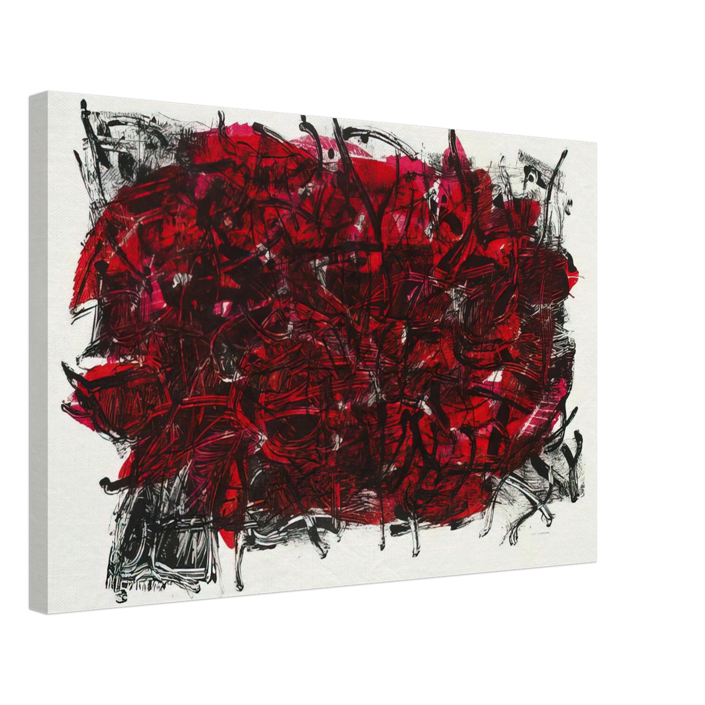 Jean-Paul Riopelle - Leaves III 1967 Canvas - 70x100 cm / 28x40 inches-canvas