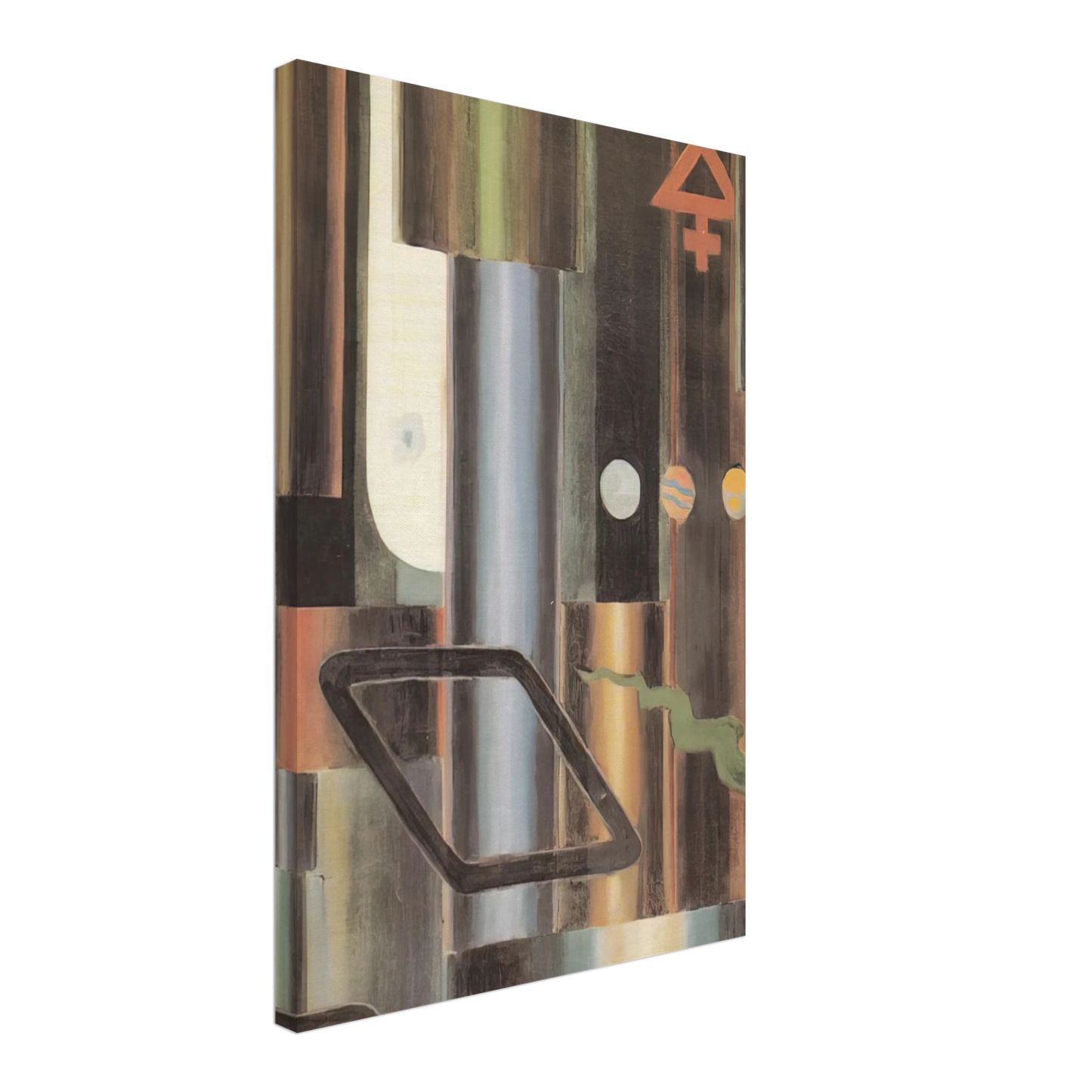 Julius Evola - La libra s'infiamma e le piramidi - 1921 Canvas - 70x100 cm / 28x40 inches-canvas