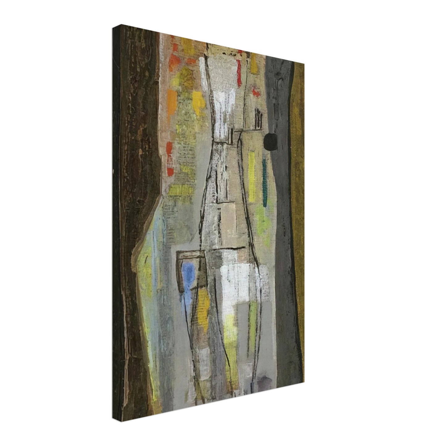 Bice Lazzari - Stratificazione I - Art Informel Canvas - 70x100 cm / 28x40 inches-canvas