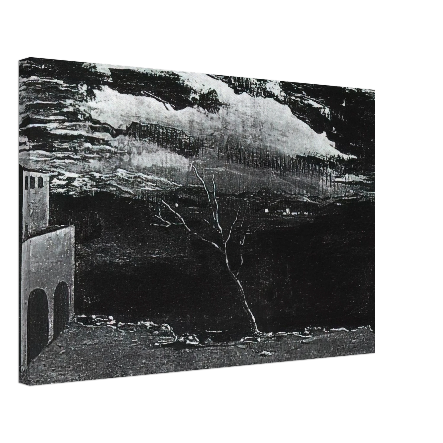 Salvador Dali - LANDSCAPE NEAR AMPURDAN Canvas - 70x100 cm / 28x40 inches-canvas