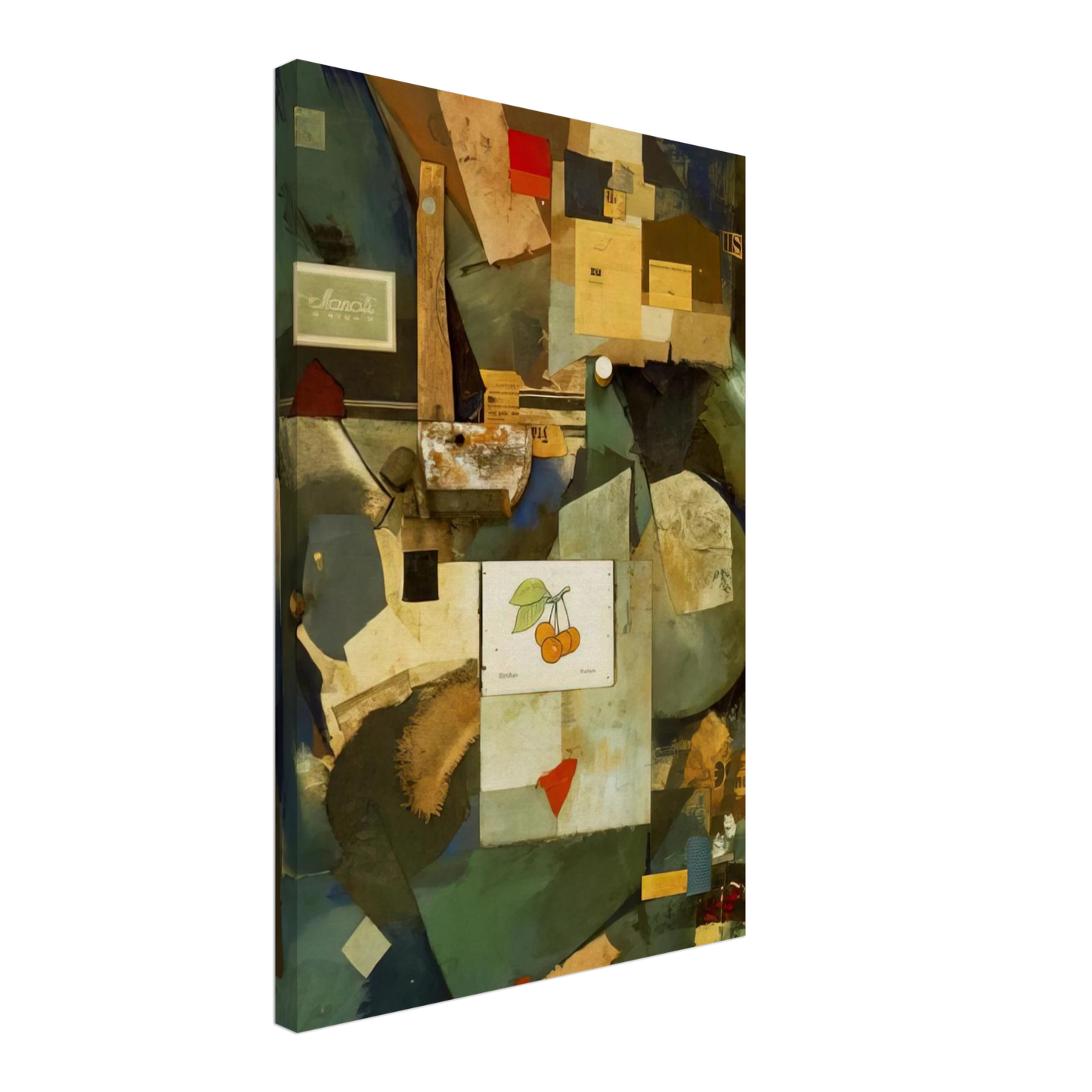 Kurt Schwitters - CHERRY PICTURE 1921 Canvas - 70x100 cm / 28x40 inches-canvas