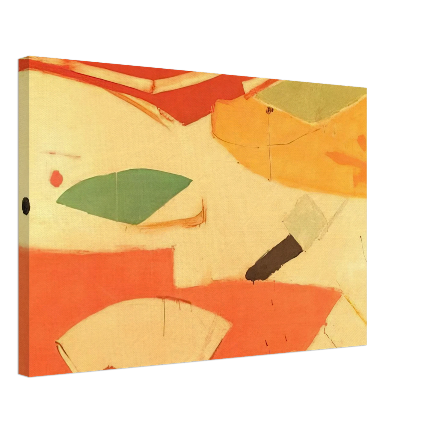 Kenzo Okada - Eventail - 1945 Canvas - 70x100 cm / 28x40 inches-canvas