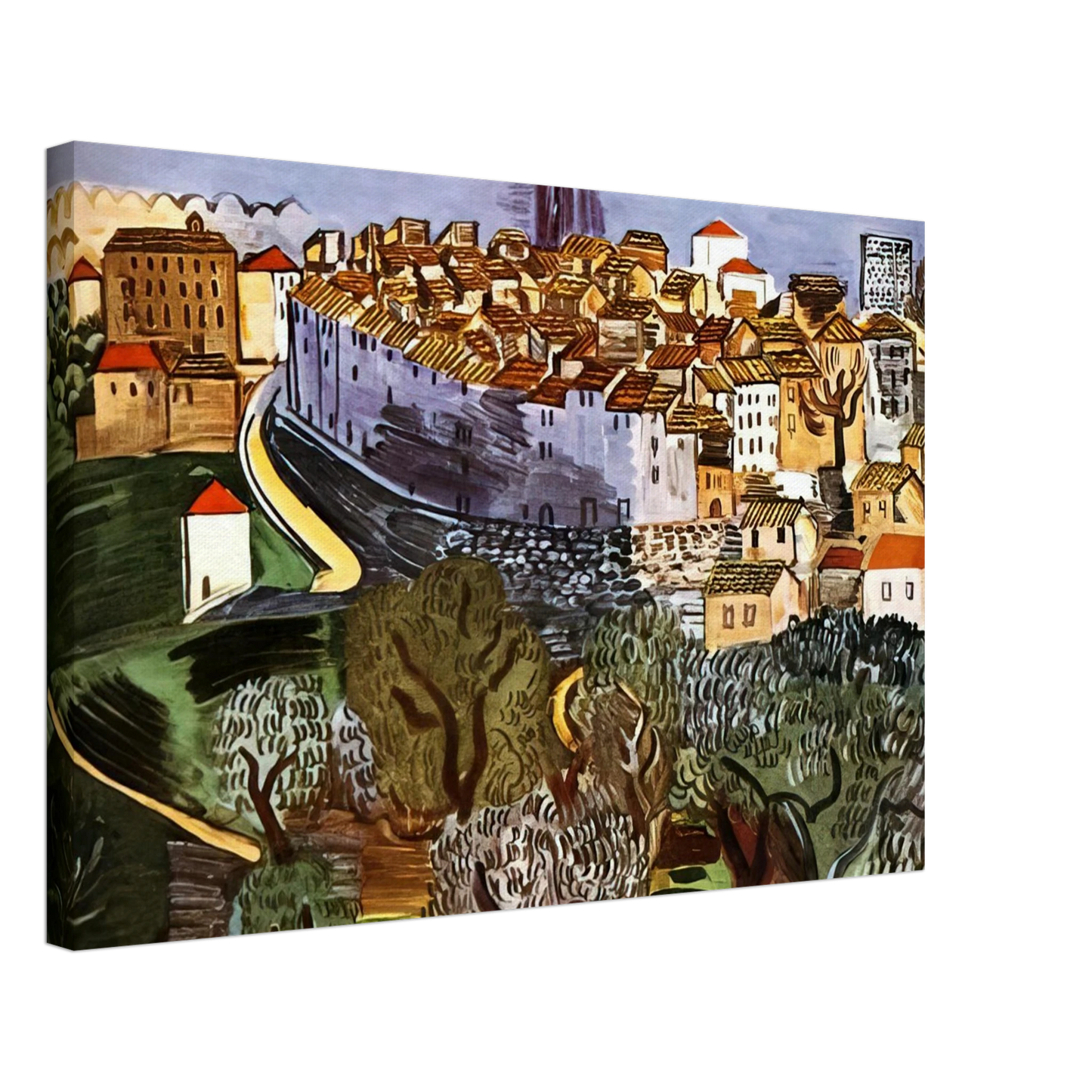 Raoul Dufy - VENCE 1923 Canvas - 40x60 cm / 16x24 inches-canvas