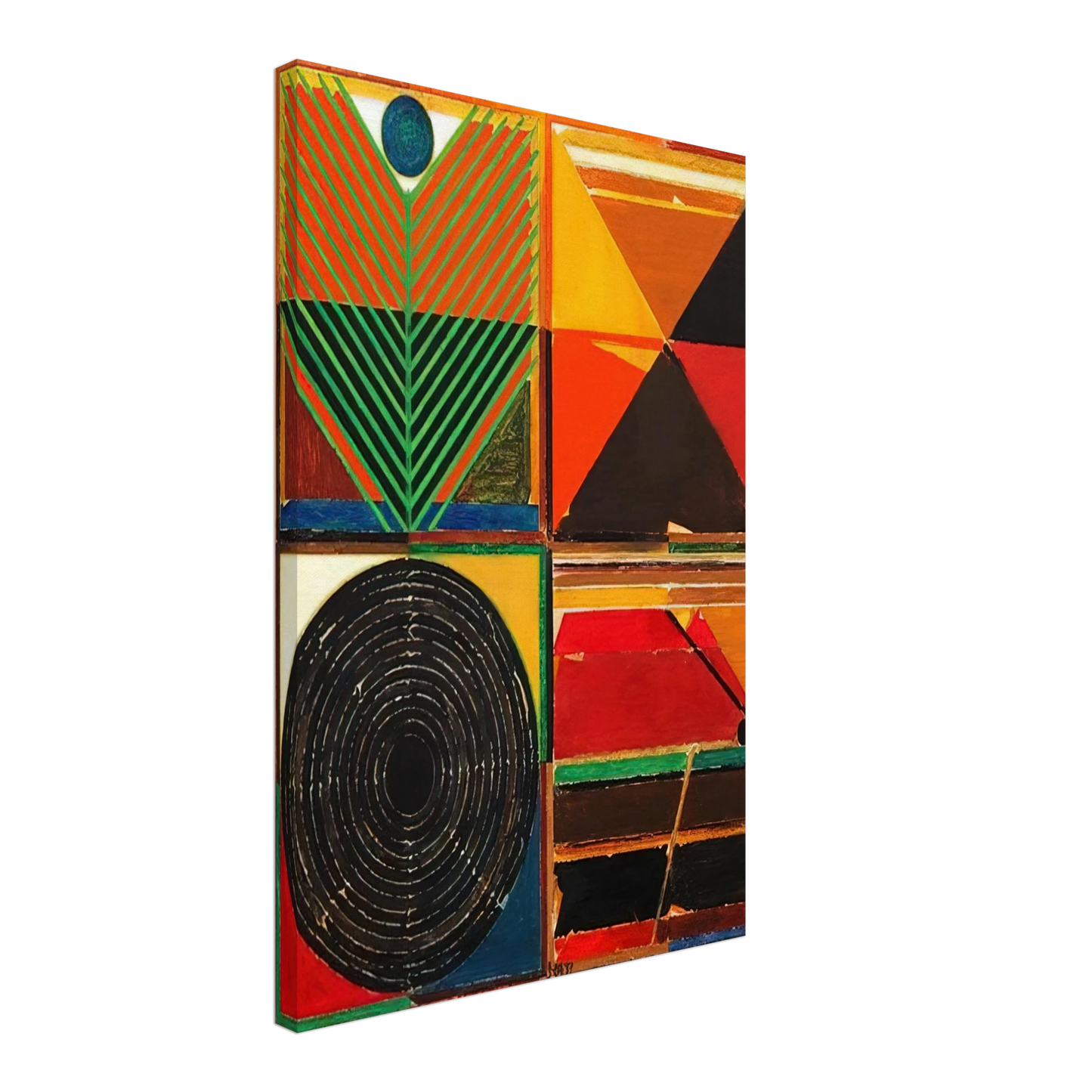 S. H. Raza - Ankuran - 1987 Canvas - 40x60 cm / 16x24 inches-canvas