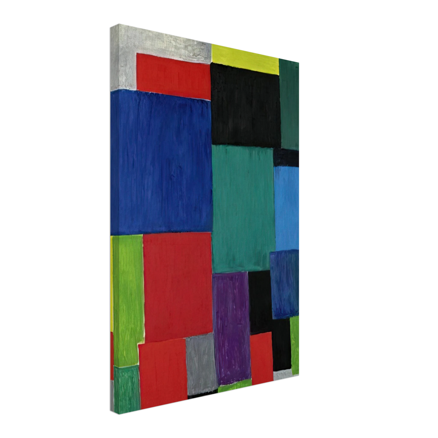 Sonia Delaunay - COLOR RHYTHM 1967 Canvas - 40x60 cm / 16x24 inches-canvas