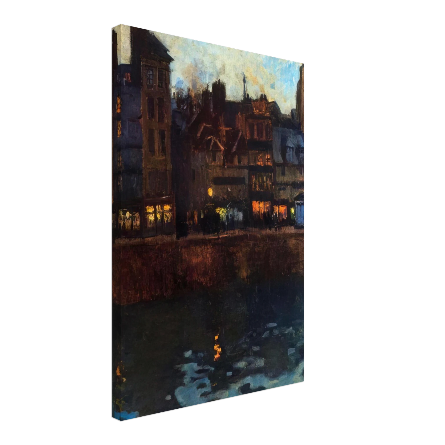 Raoul Dufy - PIER OF LE HAVRE IN THE EVENING 1901 Canvas - 40x60 cm / 16x24 inches-canvas