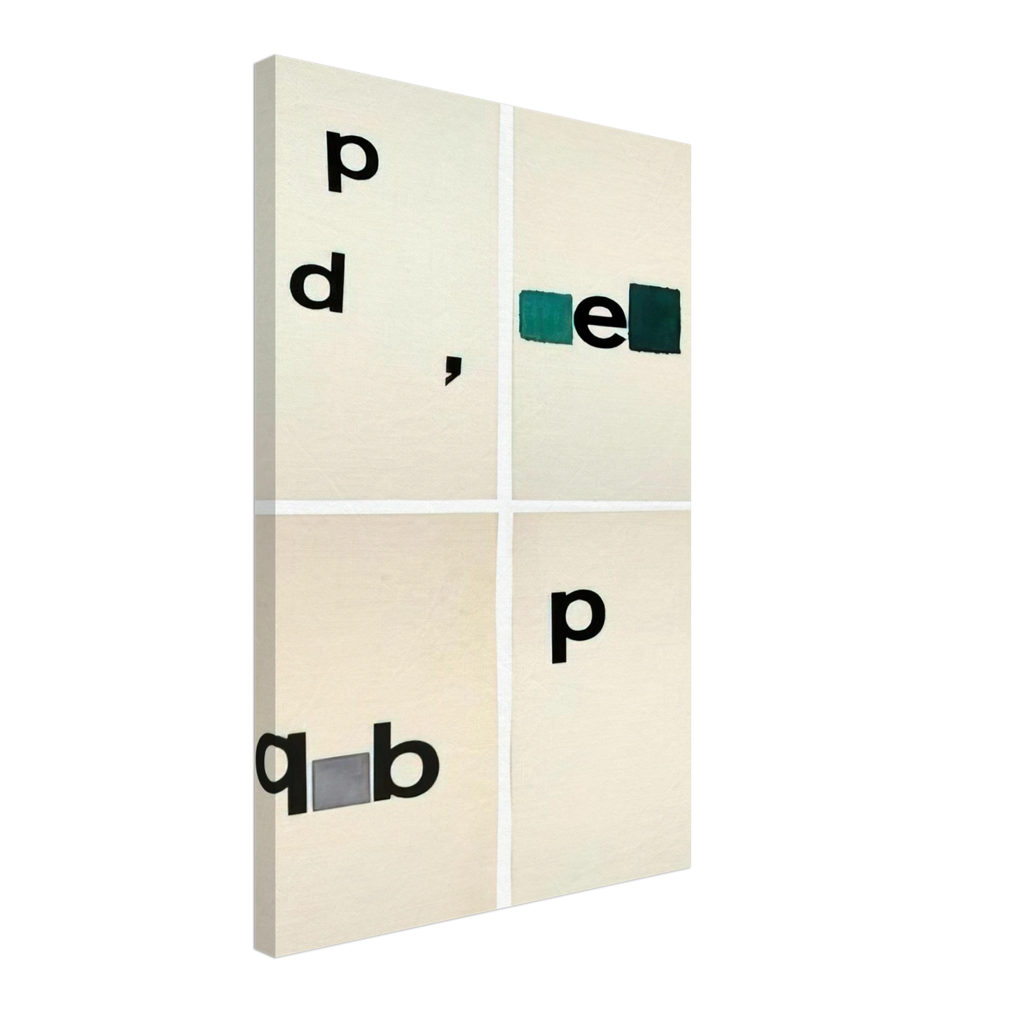 Mira Schendel - Untitled Toquinho - 1970 Canvas - 70x100 cm / 28x40 inches-canvas