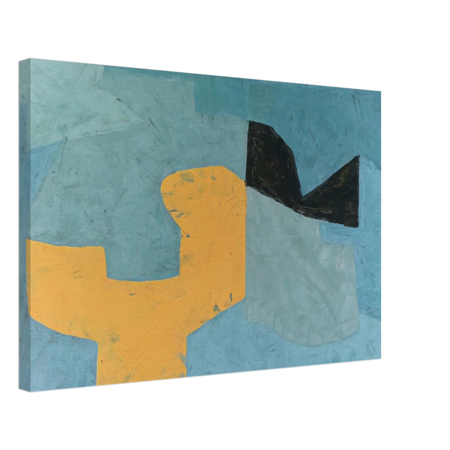 Serge Poliakoff - Composition - 1955 Canvas - 70x100 cm / 28x40 inches-canvas