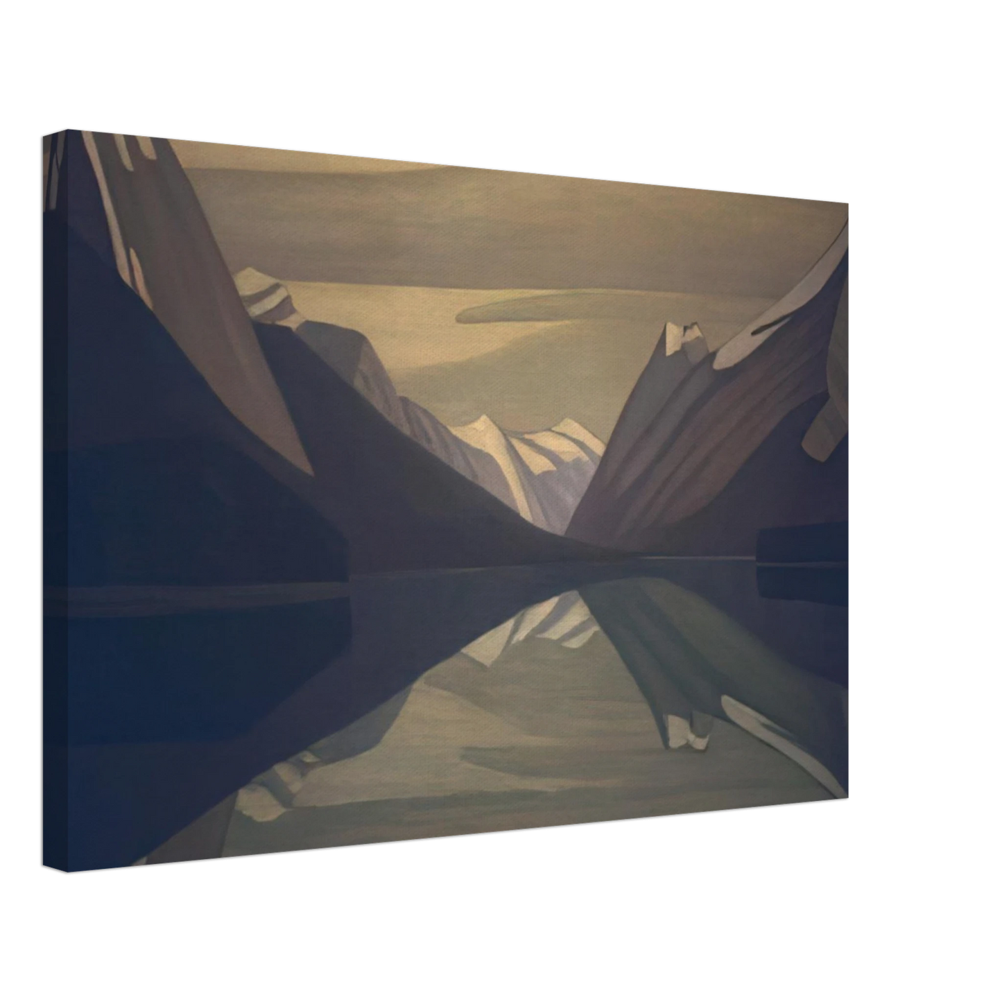 Lawren Harris - Maligne Lake, Jasper Park - 1924 Canvas - 70x100 cm / 28x40 inches-canvas