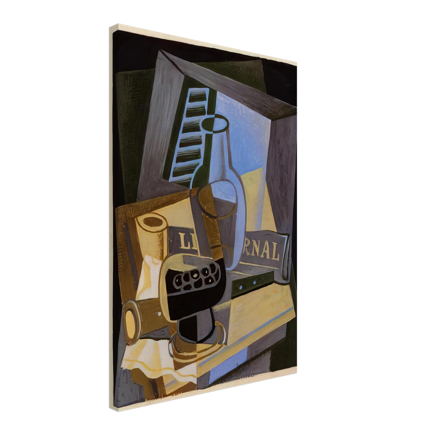 Juan Gris - STILL LIFE IN FRONT OF THE WIINDOW 1922 Canvas - 70x100 cm / 28x40 inches-canvas