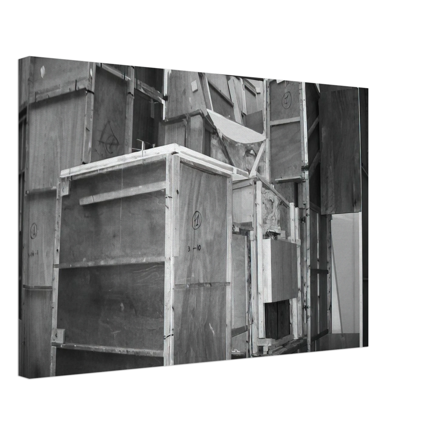 Kurt Schwitters - MERZBAU SEEN FROM THE OUTSIDE 1933 Canvas - 70x100 cm / 28x40 inches-canvas