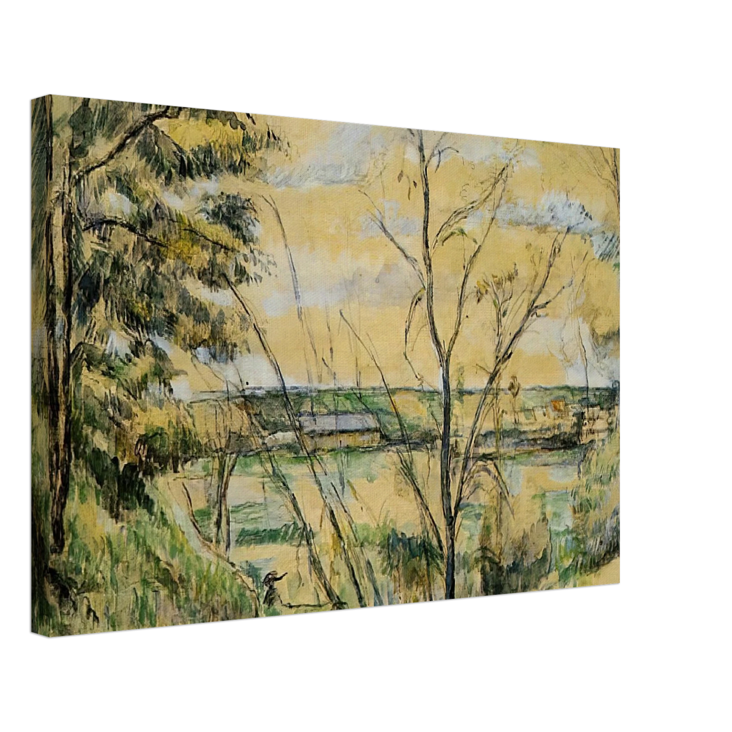 Paul Cezanne - The Oise Valley Canvas - 40x60 cm / 16x24 inches-canvas
