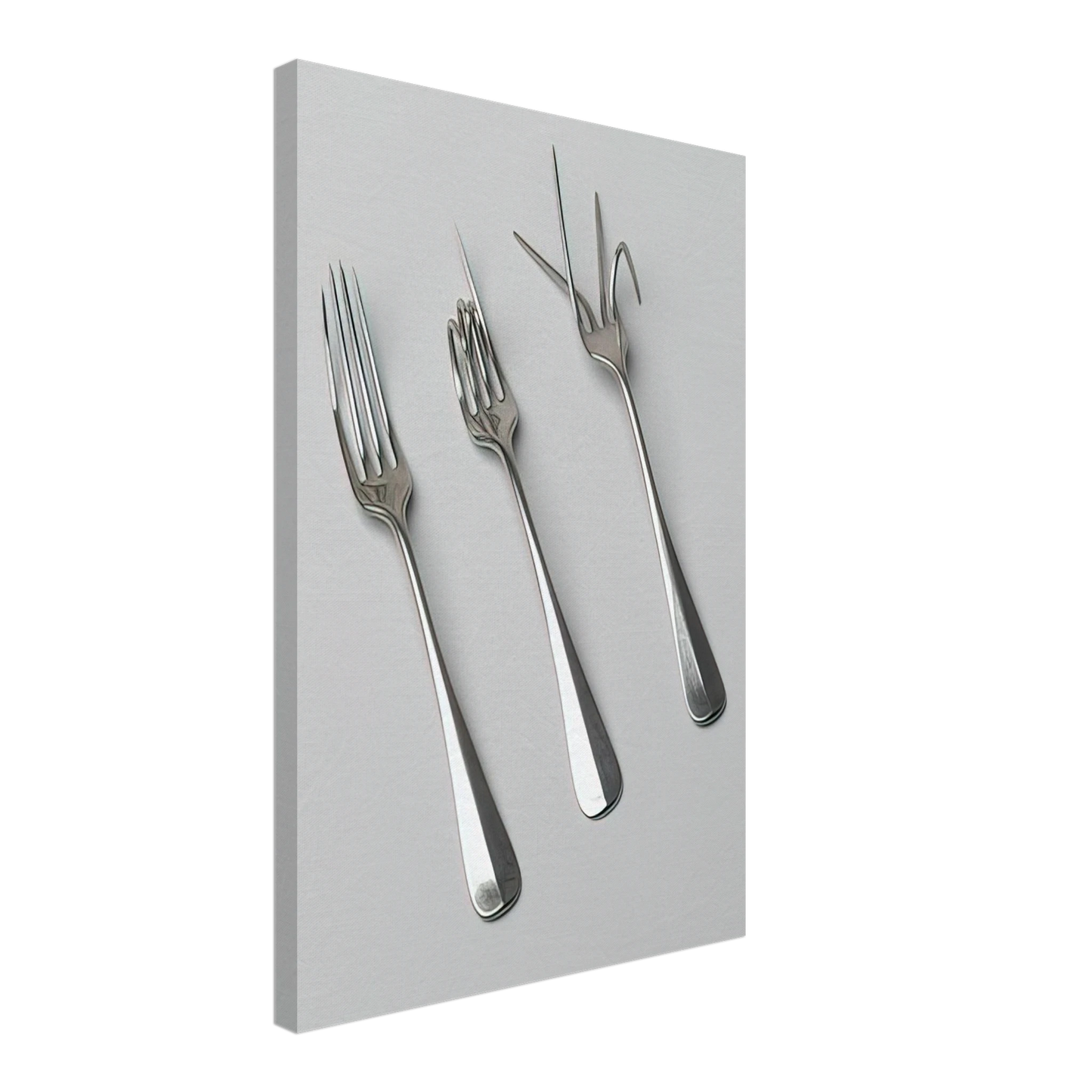 Bruno Munari - Fork Design - 1958 Canvas - 70x100 cm / 28x40 inches-canvas