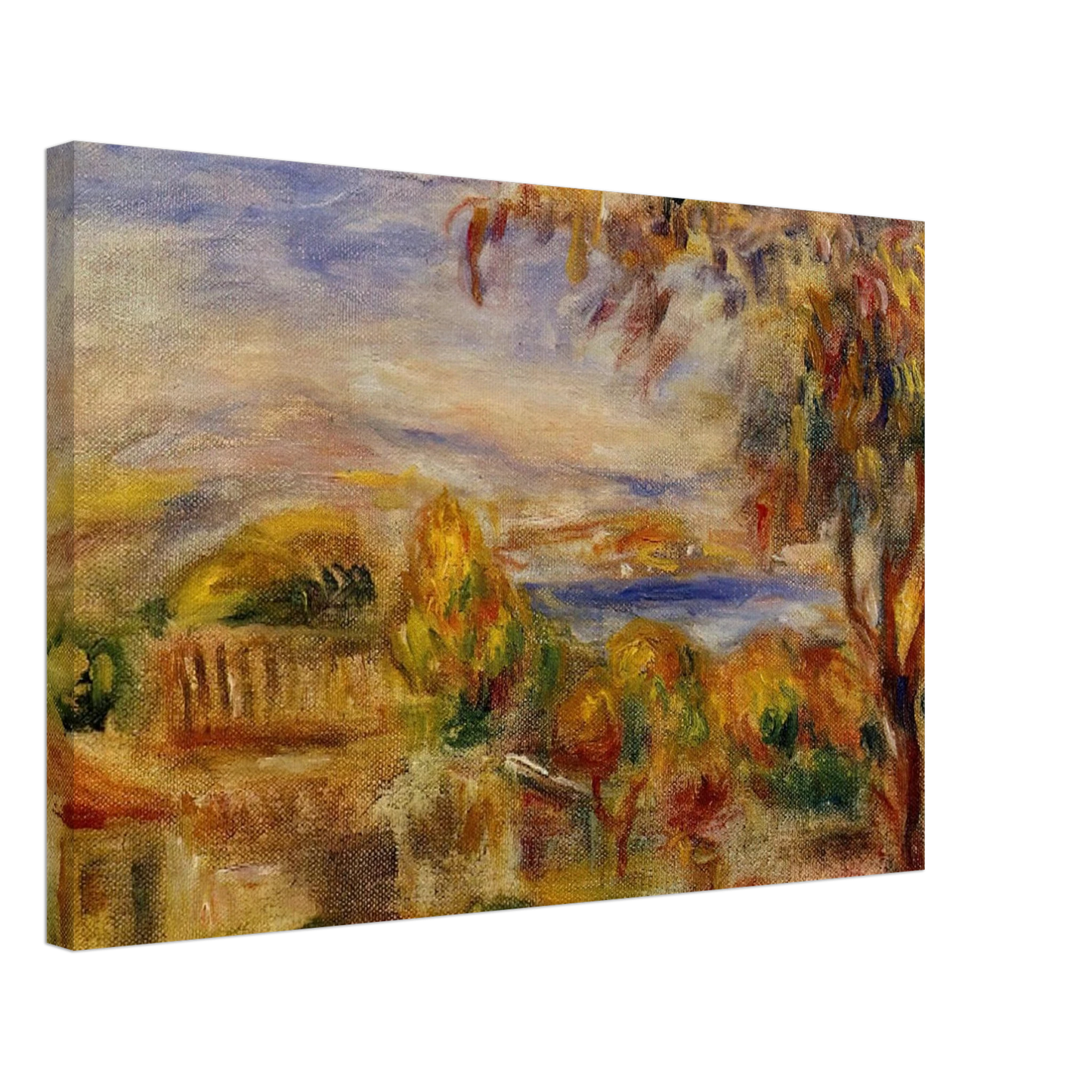 Pierre-Auguste Renoir - Landscape by the Sea Canvas - 70x100 cm / 28x40 inches-canvas