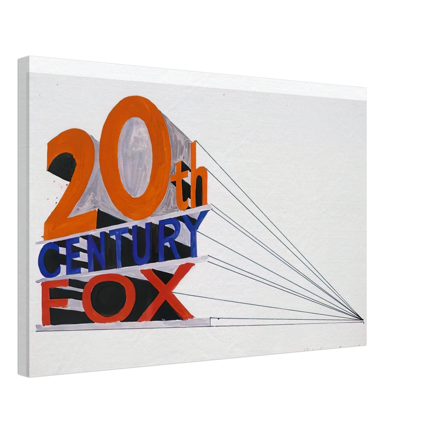 Edward Ruscha - TRADEMARK 4 1962 Canvas - 70x100 cm / 28x40 inches-canvas