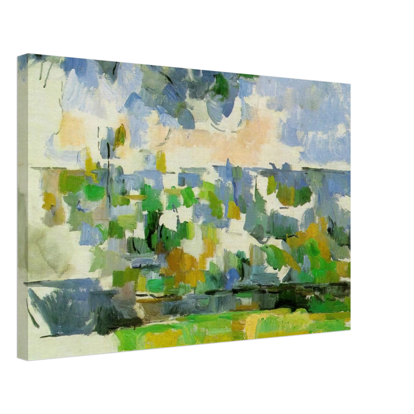 Paul Cezanne - The Garden at Les Lauves Canvas - 40x60 cm / 16x24 inches-canvas