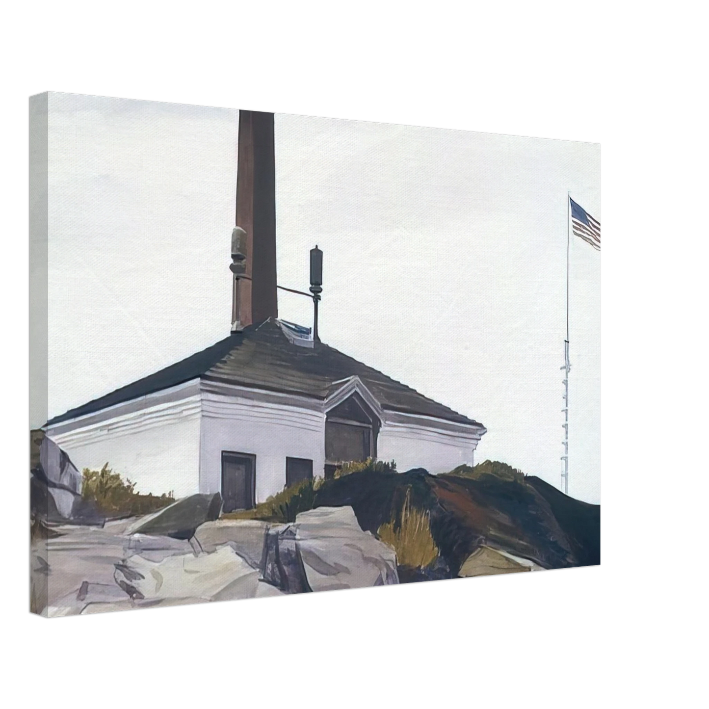 Edward Hopper - House of the Foghorn, I Canvas - 40x60 cm / 16x24 inches-canvas