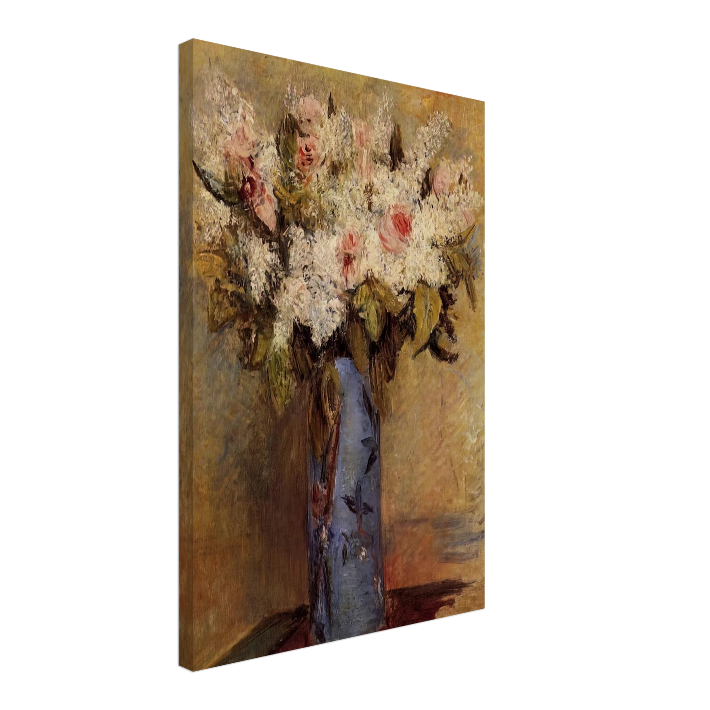 Pierre-Auguste Renoir - Vase of Lilacs and Roses Canvas - 70x100 cm / 28x40 inches-canvas