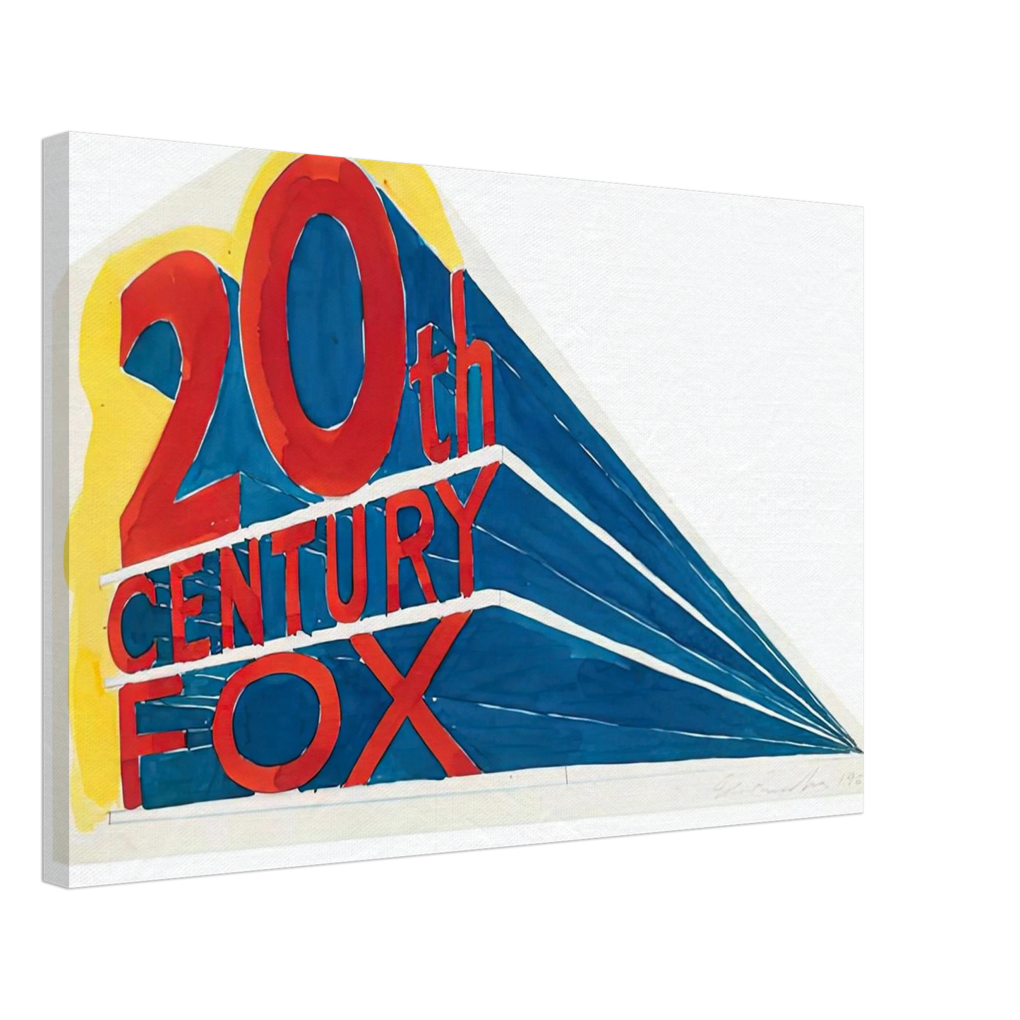 Edward Ruscha - TRADEMARK 1 1962 Canvas - 70x100 cm / 28x40 inches-canvas