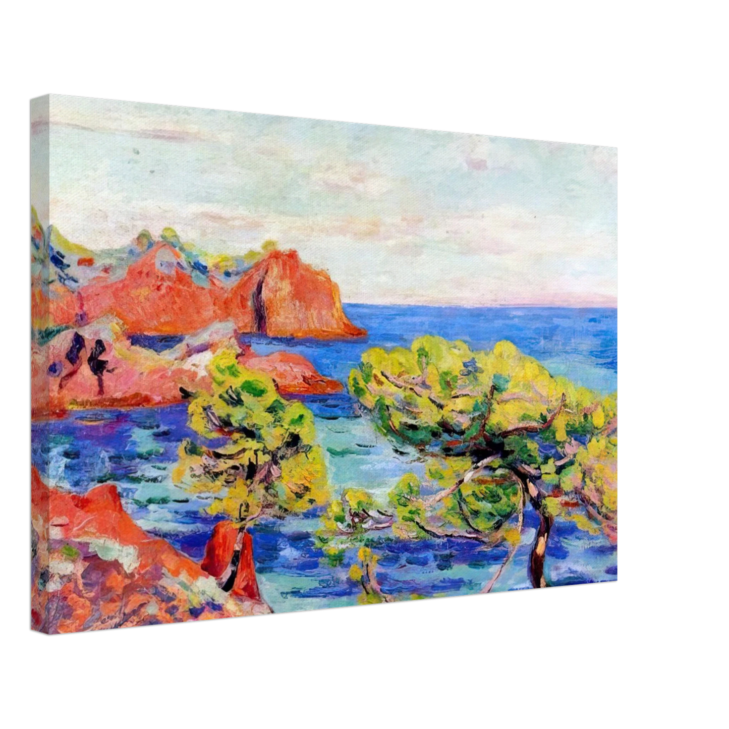 Armand Guillaumin - Le Trayas - 1907 Canvas - 40x60 cm / 16x24 inches-canvas