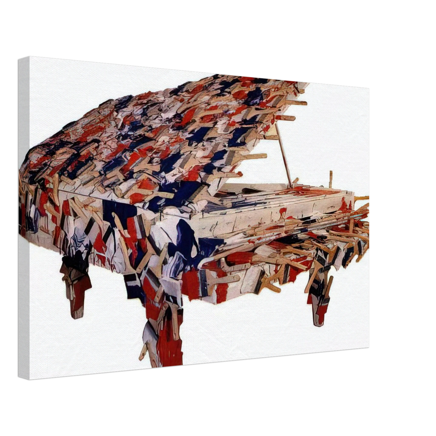 Arman - La Marseillaise - 1989 Canvas - 40x60 cm / 16x24 inches-canvas