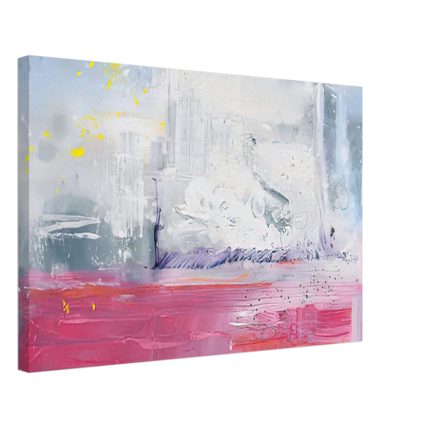 Helen Frankenthaler - Hot Ice, 1990- Canvas - 40x60 cm / 16x24 inches-canvas