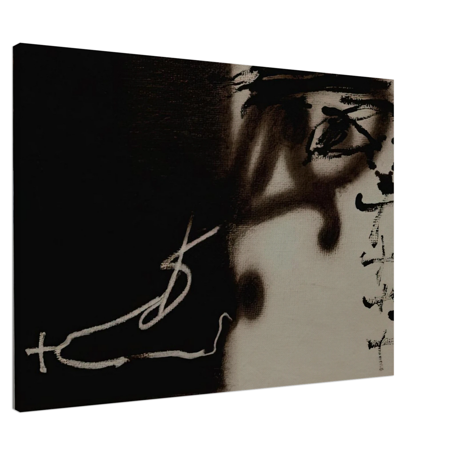 Antoni Tapies - DIVIS 1983 Canvas - Default Title-canvas
