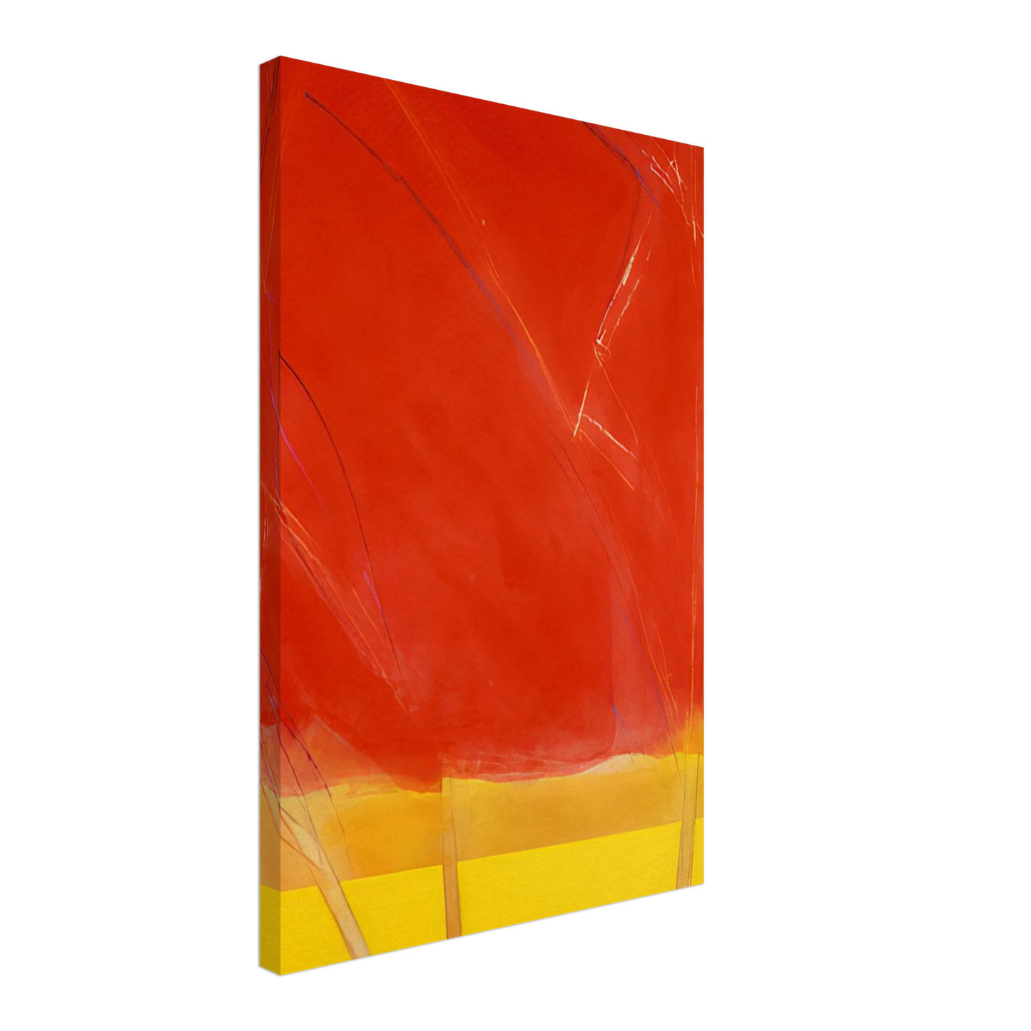 Ronnie Landfield - Vivid Spring - 1988 Canvas - 40x60 cm / 16x24 inches-canvas