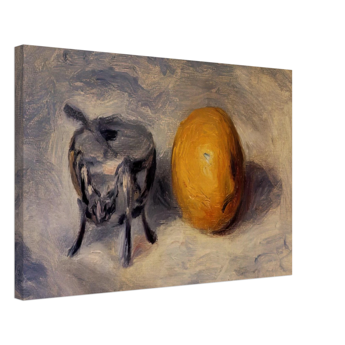 Pierre-Auguste Renoir - Sugar Bowl and Lemon Canvas - 40x60 cm / 16x24 inches-canvas