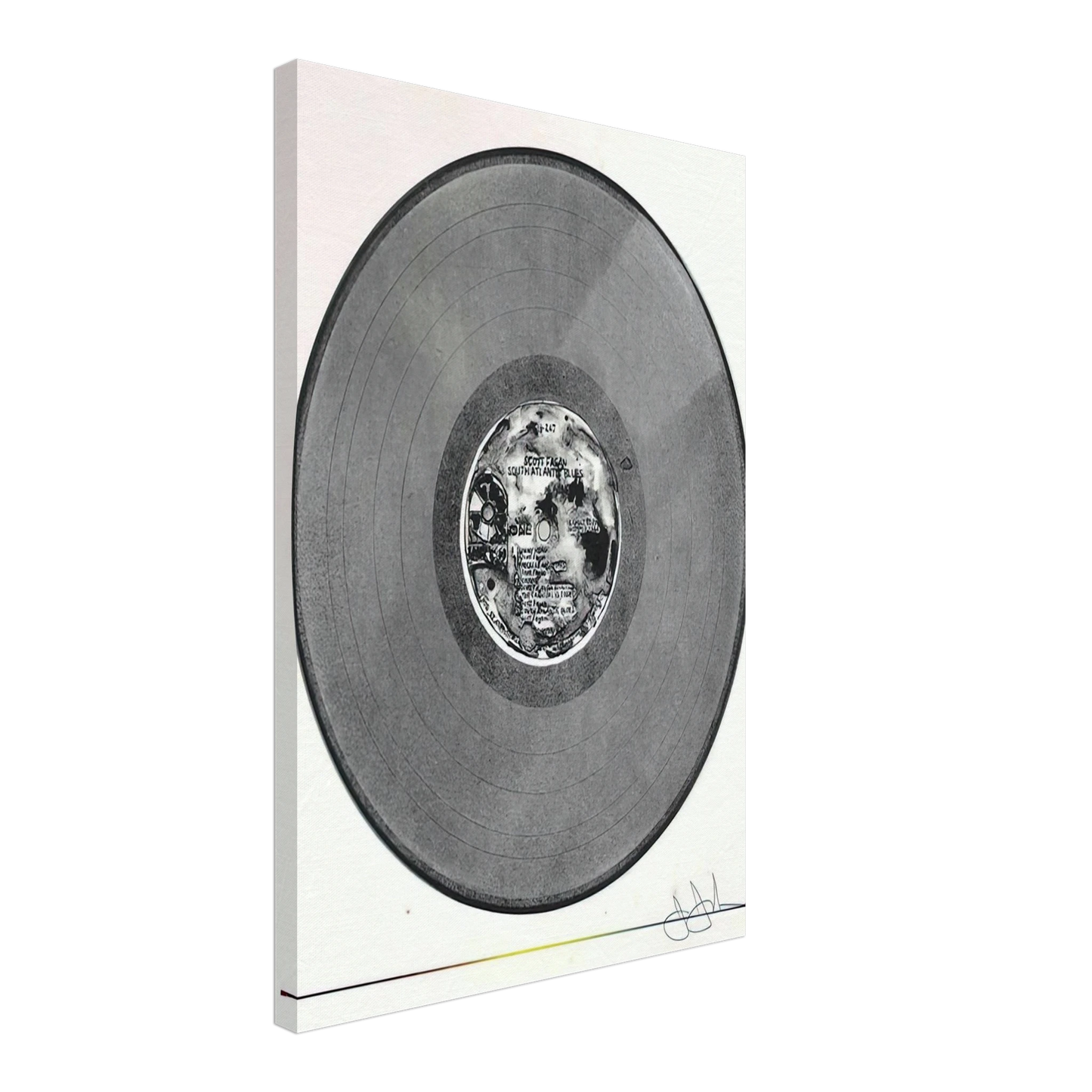 Jasper Johns - SCOTT FAGAN RECORD 1970 Canvas - 70x100 cm / 28x40 inches-canvas