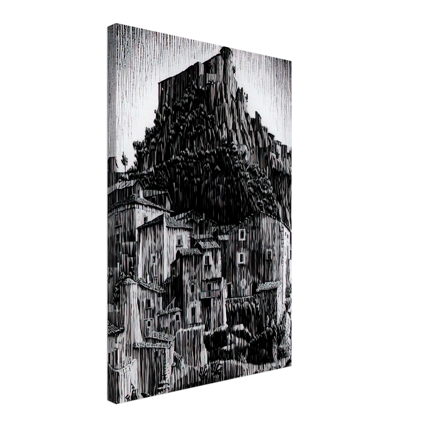 MC Escher - CERRO AL VOLTURNO ABRUZZI JANUARY 1930 1930 Canvas - 40x60 cm / 16x24 inches-canvas