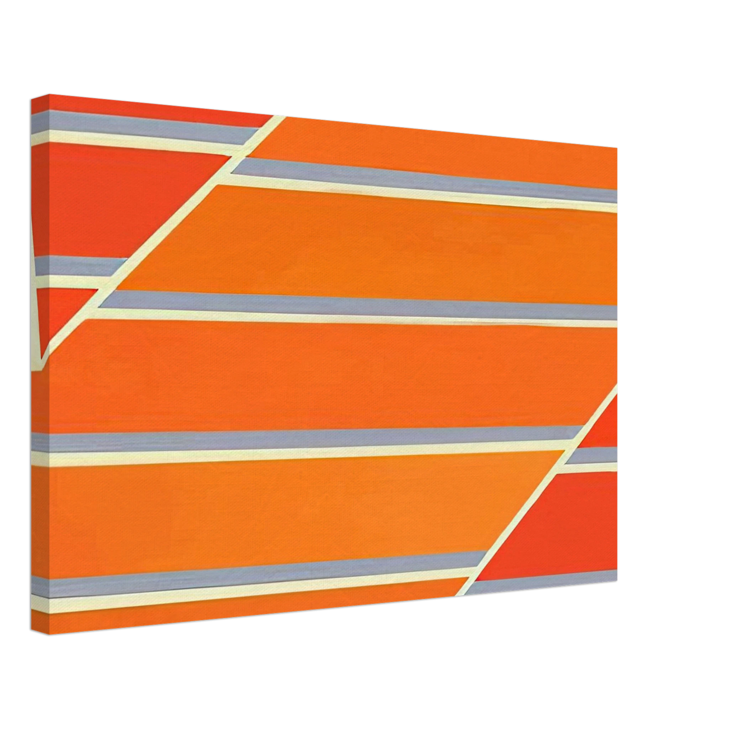 Larry Zox - Orange Time - 1965 Canvas - 40x60 cm / 16x24 inches-canvas