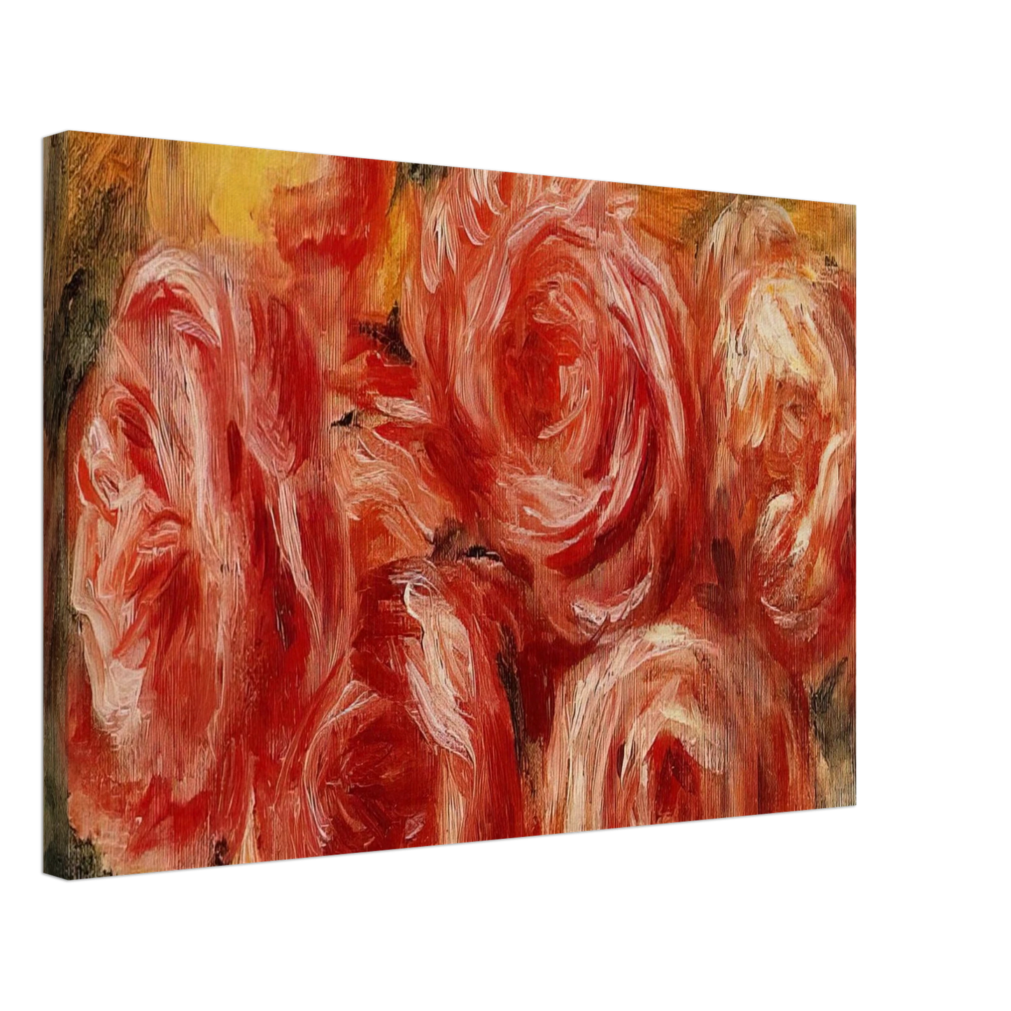 Pierre-Auguste Renoir - Red Roses Canvas - 40x60 cm / 16x24 inches-canvas