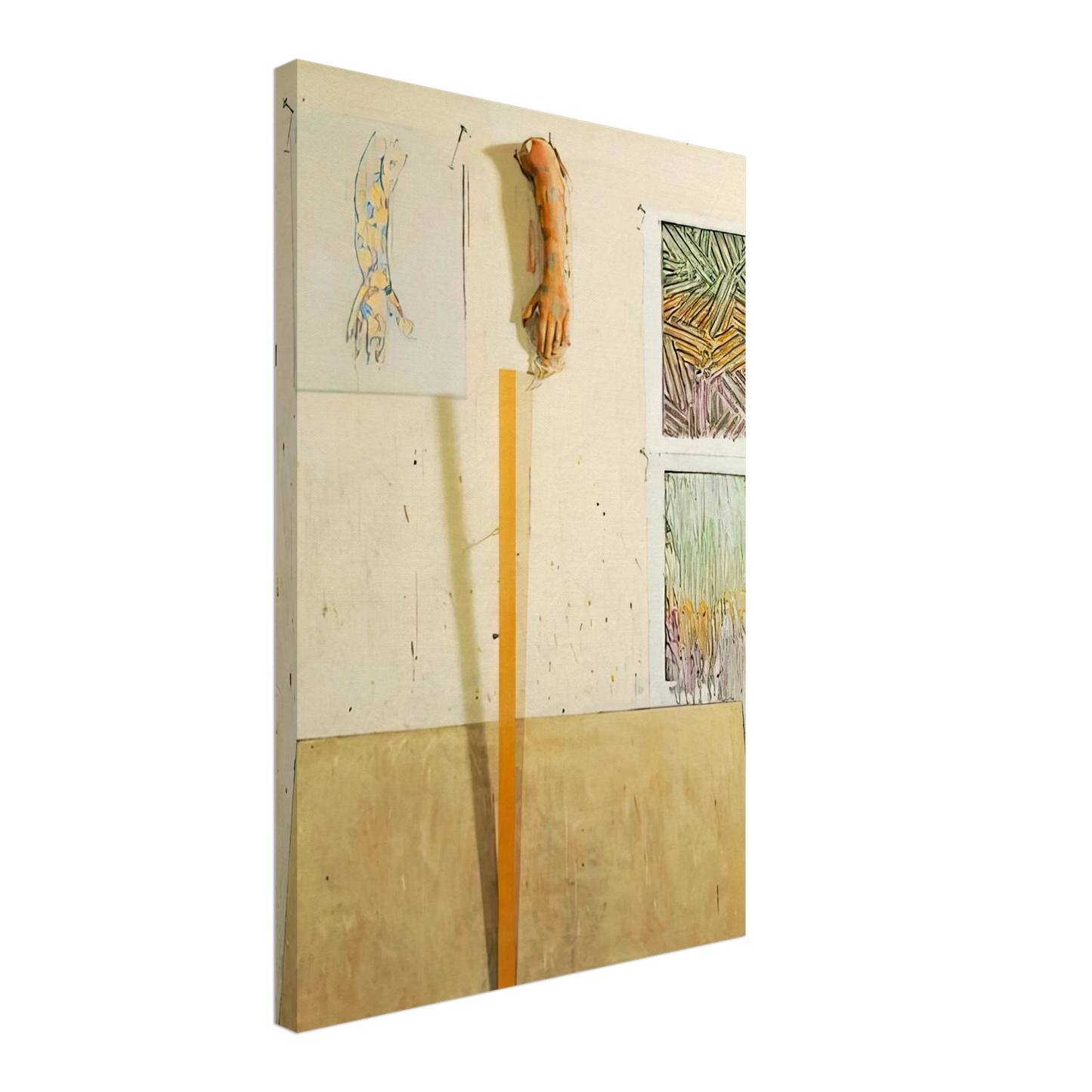 Jasper Johns - IN THE STUDIO Canvas - 40x60 cm / 16x24 inches-canvas