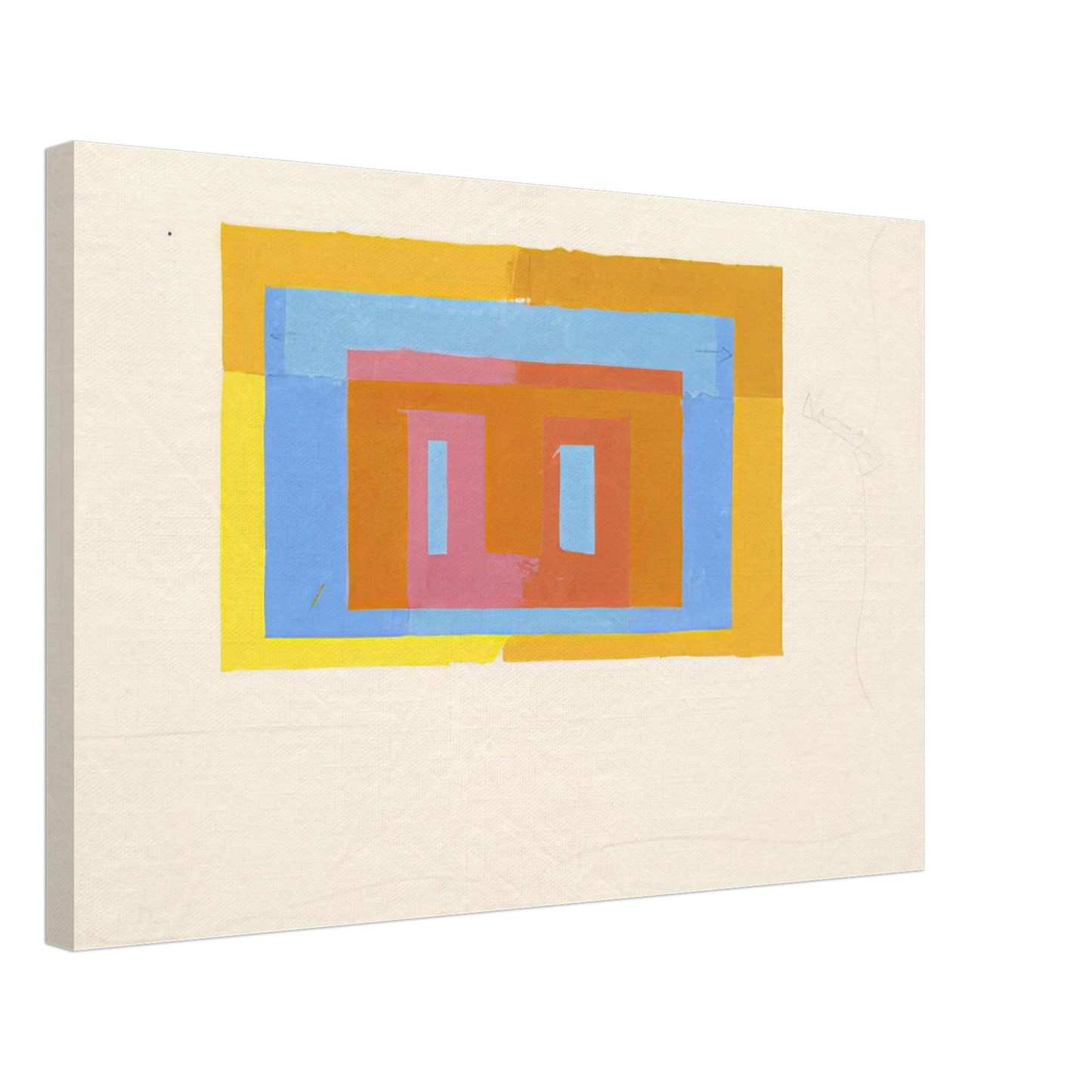 Josef Albers - VARIANT ADOBE Canvas - 70x100 cm / 28x40 inches-canvas
