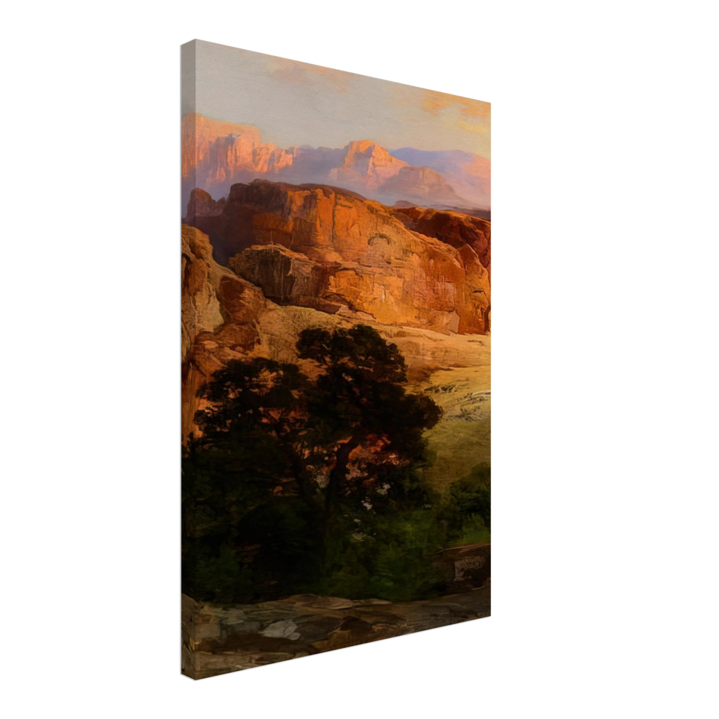 Thomas Moran - A Water Pocket Northern Arizona Canvas - 70x100 cm / 28x40 inches-canvas