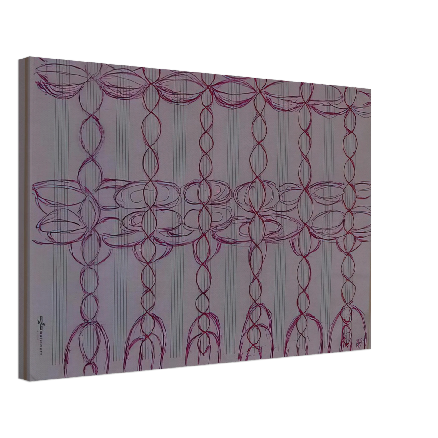 Louise Bourgeois - CHANGE THE DIRECTION OF THE MUSIC STAFF Canvas - 70x100 cm / 28x40 inches-canvas