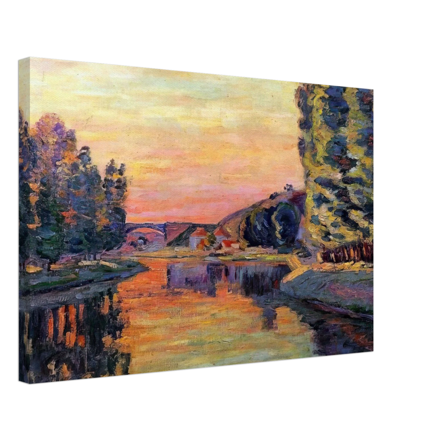 Armand Guillaumin - Moret - 1902 Canvas - 40x60 cm / 16x24 inches-canvas